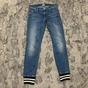 MOTHER The Trainer Jeans The Famous Heroine Skinny Cuffed Size 25